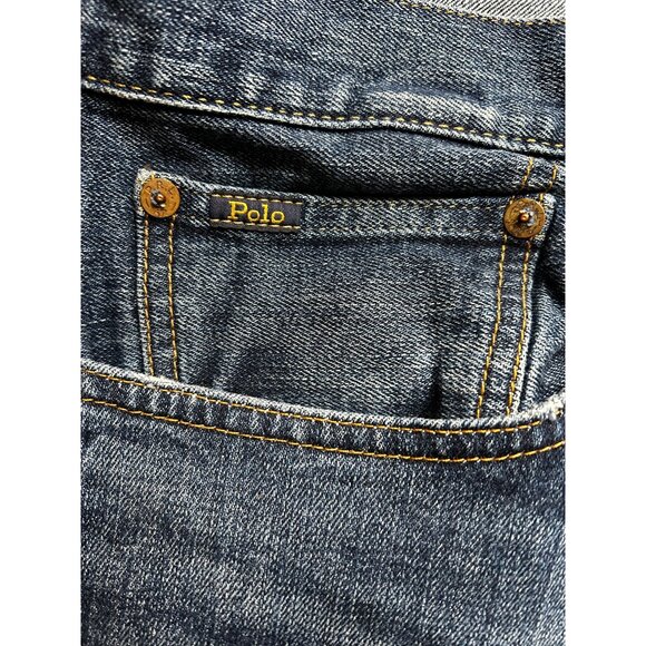 Polo Ralph Lauren Men's Varick Slim Straight Jeans Classic Indigo Wash Sz 36 x 3 - Picture 7 of 11